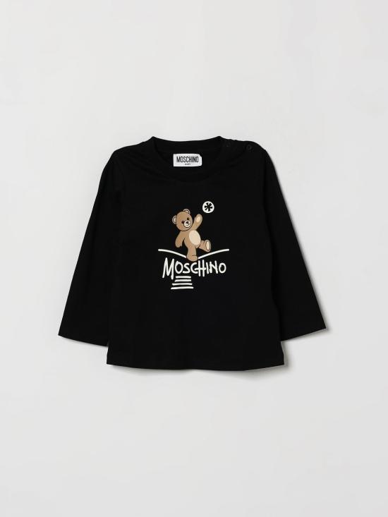 26FW [키즈] 모스키노 티셔츠 MOO014LAA20 60100 Black