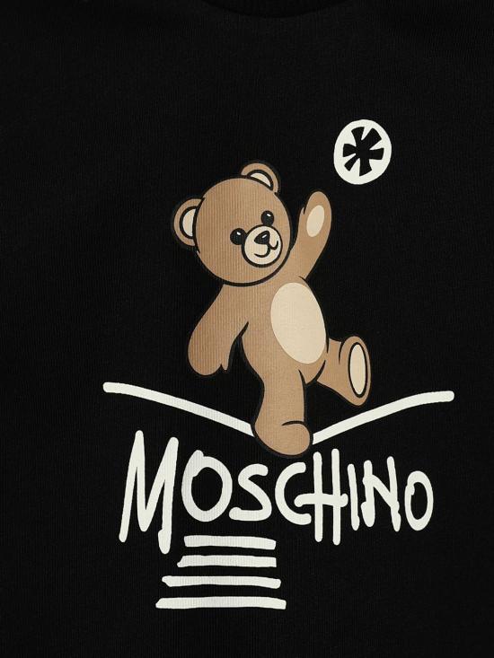 26FW [키즈] 모스키노 티셔츠 MOO014LAA20 60100 Black - MOSCHINO