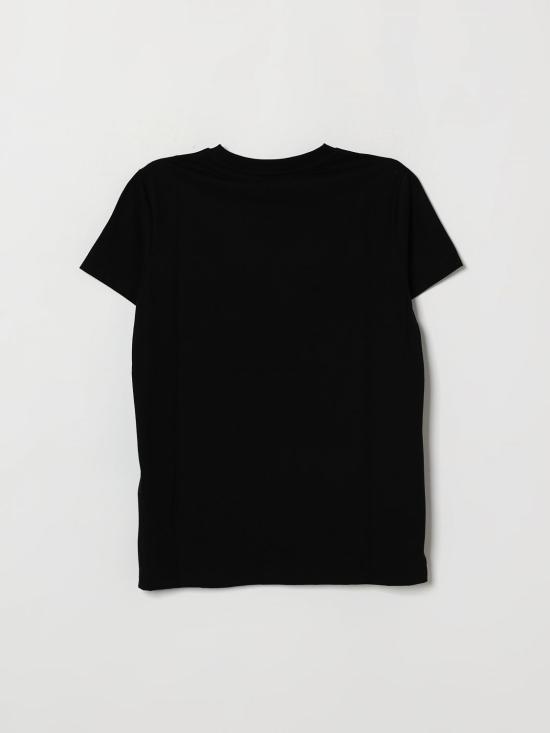 26FW [키즈] 모스키노 티셔츠 HUM05YLAA59 60100 Black - MOSCHINO