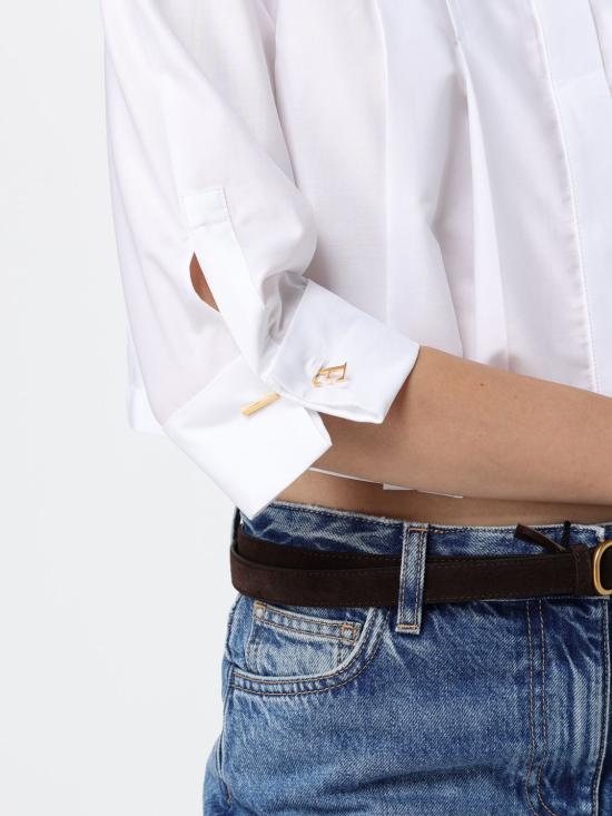 26FW 엘리자베타프랜치 셔츠 CA17766E2 100 White - ELISABETTA FRANCHI