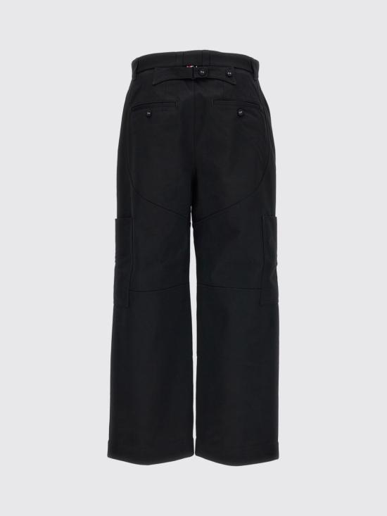 26FW 톰브라운 스트레이트 팬츠 MTU354UF0576 001 Black - THOM BROWNE
