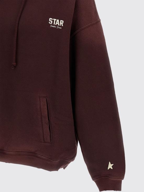 26FW 골든구스 후드 티셔츠 GUP02712P00241440233 Wine - GOLDEN GOOSE