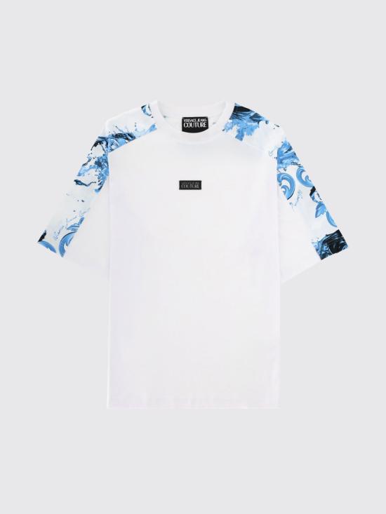 26SS 베르사체 반팔 티셔츠 80GAH610JS543 OE8 White - VERSACE