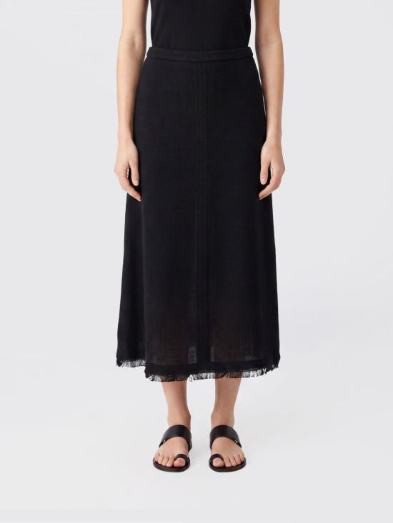 26SS 에스막스마라 롱 스커트 2619101023600 010 Black