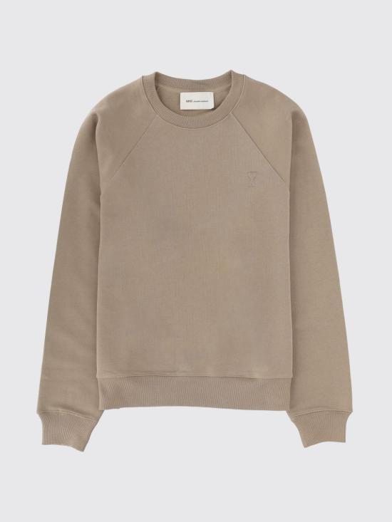 26SS 아미 코튼 드 하트 스웨트셔츠 USW757747A 036 Beige - AMI