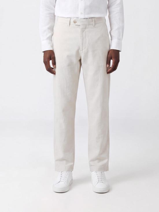 26SS 클로즈드 스트레이트 팬츠 C3160010E20 LGY White