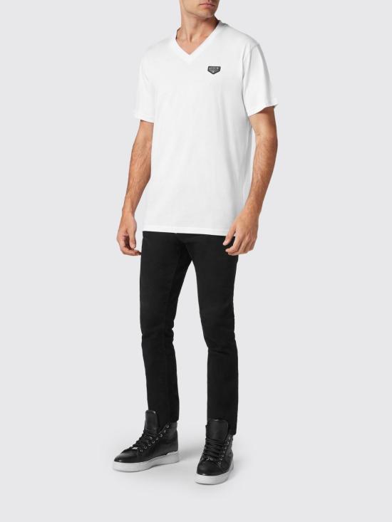 26SS 필립 플레인 반팔 티셔츠 LABCMTK6057PJY002N 01 White - PHILIPP PLEIN