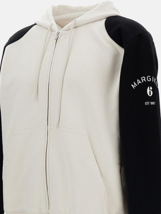 26FW MM6 메종마르지엘라 후드 티셔츠 SH0HG0009M25014 962 White - MM6 MAISON MARGIELA