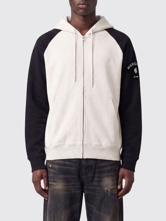 26FW MM6 메종마르지엘라 후드 티셔츠 SH0HG0009M25014 962 White