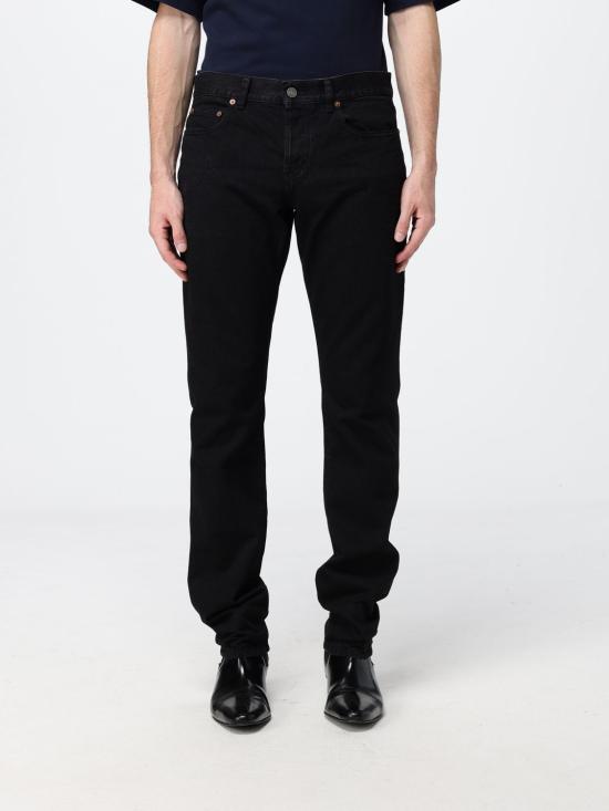 26FW 생로랑 스트레이트 팬츠 854129Y07YD 1238 Black