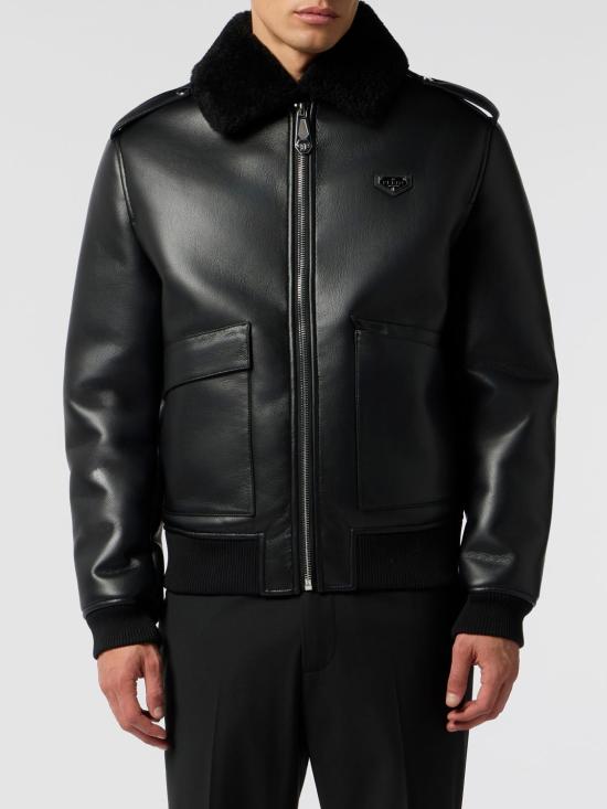 26SS 필립 플레인 무스탕 LAECMRB3074PTE003N 02 Black