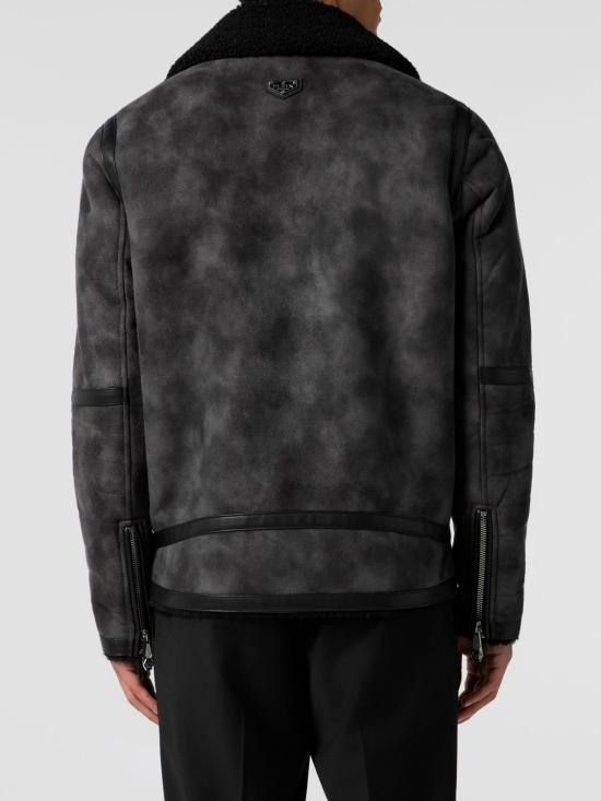 26SS 필립 플레인 무스탕 LAECMRB3073PTE003N 02 Black - PHILIPP PLEIN