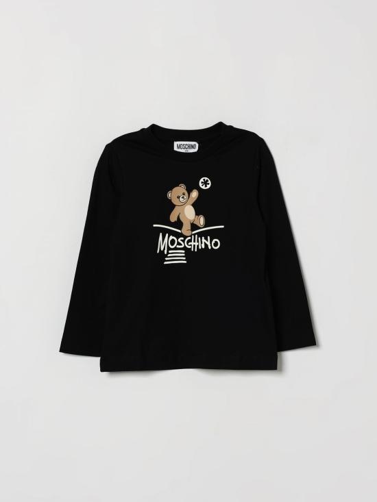 26FW [키즈] 모스키노 티셔츠 HZO00JLAA20 60100 Black