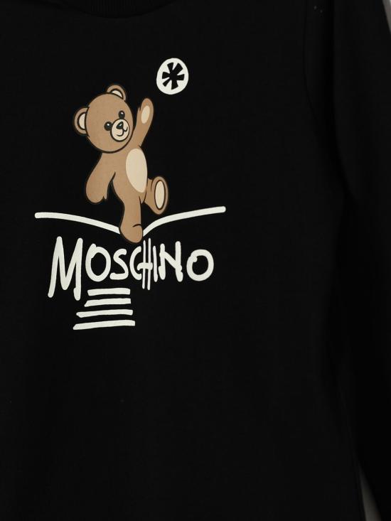 26FW [키즈] 모스키노 티셔츠 HZO00JLAA20 60100 Black - MOSCHINO