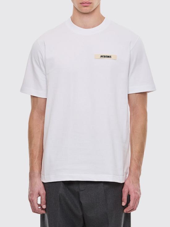 26FW 자크뮈스 그로그랭 로고 티셔츠 TSM00133AJ00226 100 White
