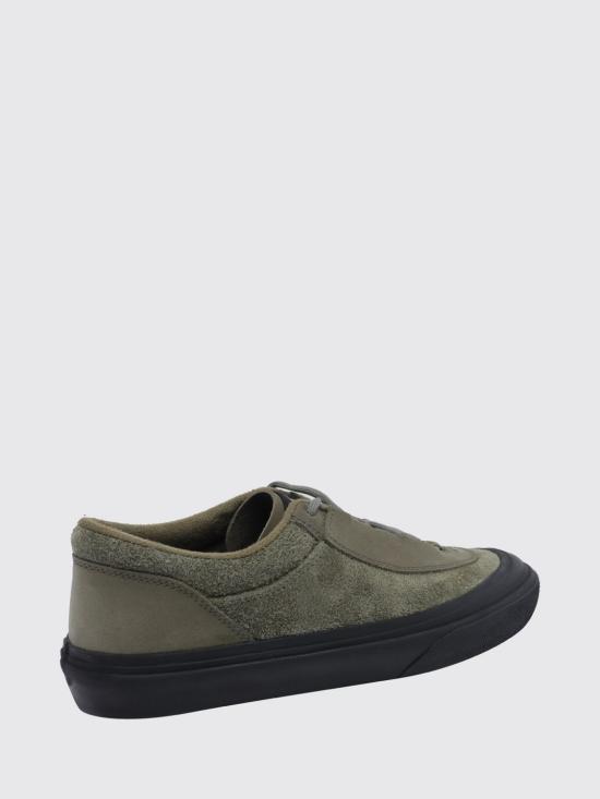 26FW 스톤 아일랜드 로우탑 트레이너 컴퍼스 로고 패치 스웨이드 스니커즈 S100020S0539 V005G Green - STONE ISLAND