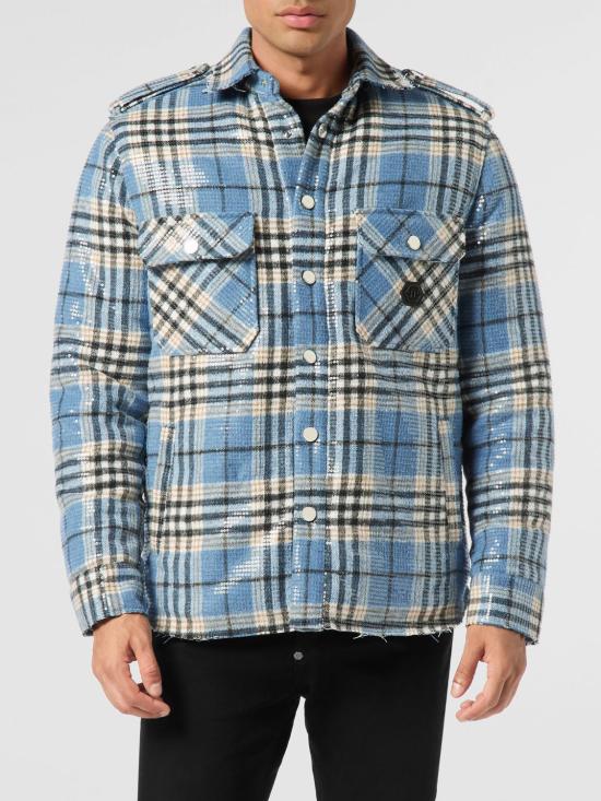 26SS 필립 플레인 긴팔 셔츠 AAECMRP2525PTE003N 08 Turquoise