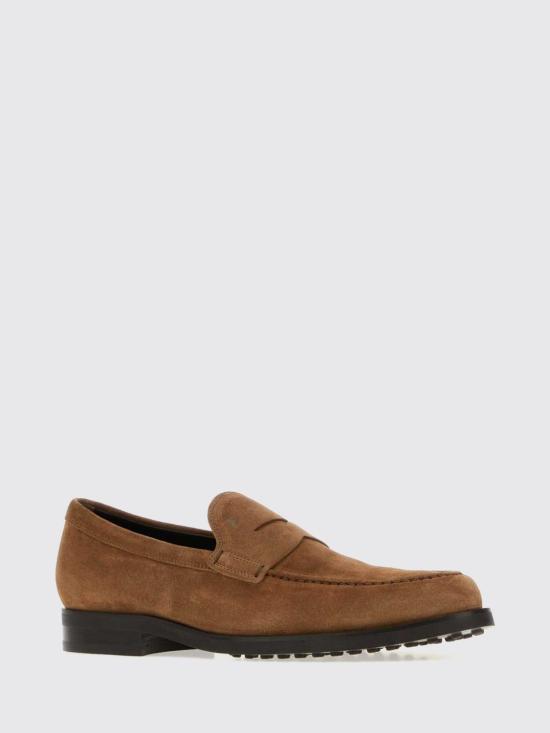26FW 토즈 스탬프 모노그램 스웨이드 로퍼 XXM0ZF0Q920RE0 S004 Tobacco - TODS