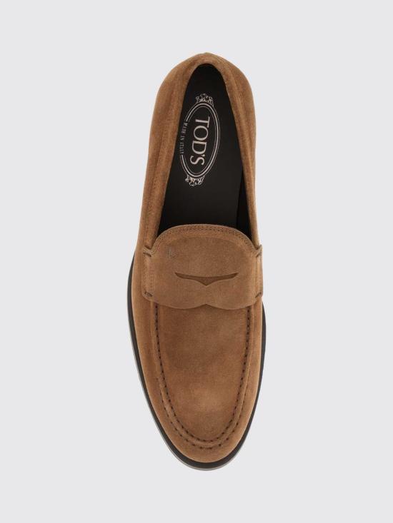 26FW 토즈 스탬프 모노그램 스웨이드 로퍼 XXM0ZF0Q920RE0 S004 Tobacco - TODS