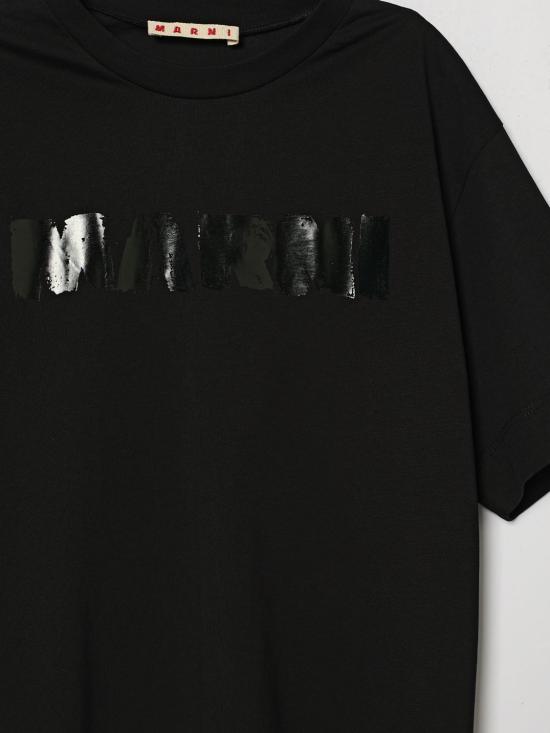 26FW [키즈] 마르니 티셔츠 M01901M00Z1 0M900 Black - MARNI