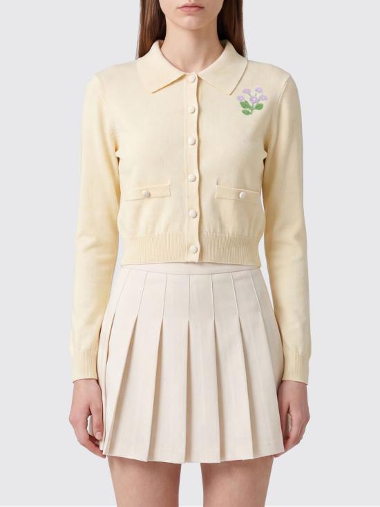 26FW 셀프 포트레이트 가디건 PF26143CAY Yellow