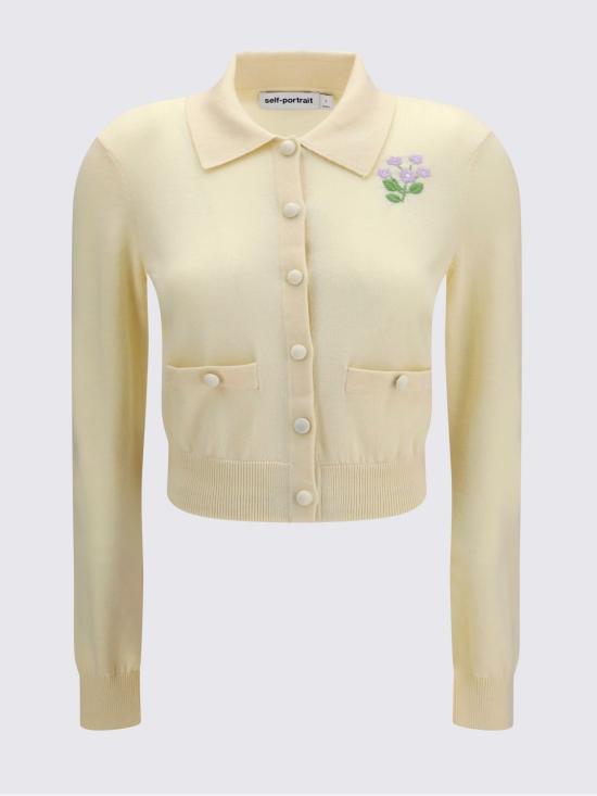 26FW 셀프 포트레이트 가디건 PF26143CAY Yellow - SELF PORTRAIT
