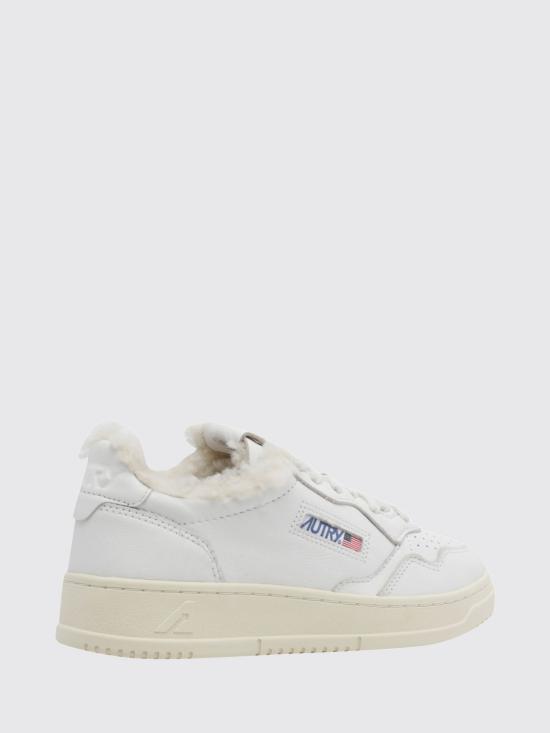 26FW 오트리 메달리스트 로우 레더 스니커즈 AULW SR01 White - AUTRY