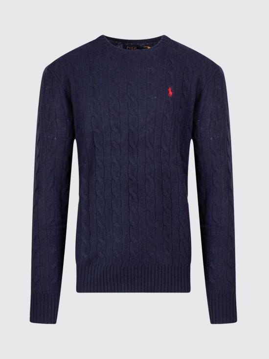 26FW 폴로 랄프로렌 케이블 니트 스웨터 710876762 002 Navy - POLO RALPH LAUREN