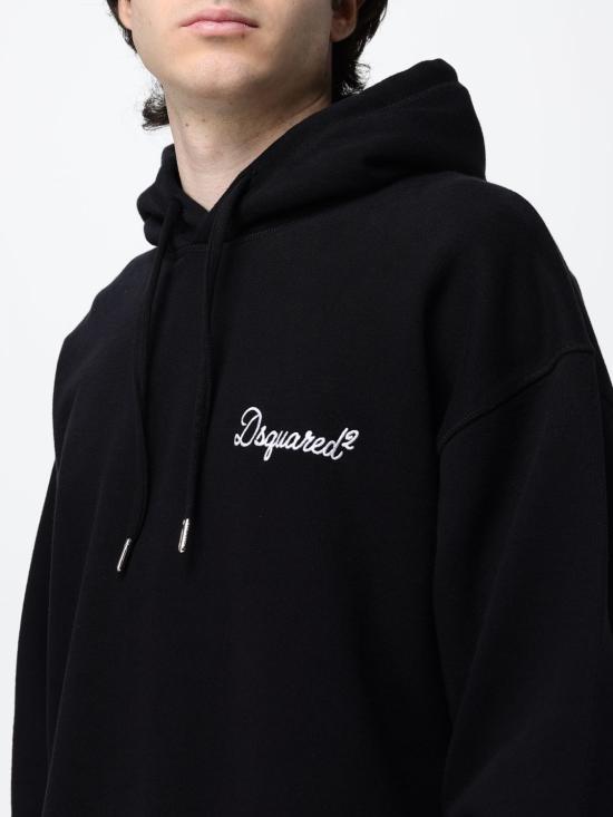 26FW 디스퀘어드2 후드 티셔츠 S74GU0929D25029 900 Black - DSQUARED2