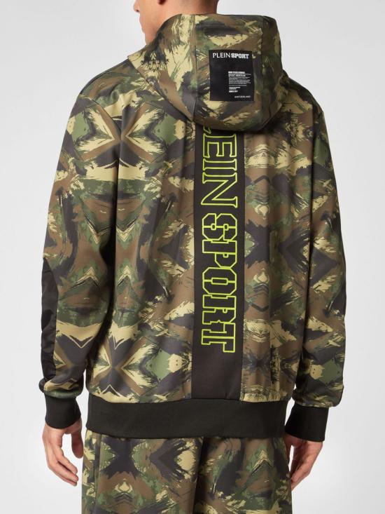 26SS 플레인스포츠 후드 티셔츠 SADCMJB3257SJO001N 50 Military - PLEIN SPORT