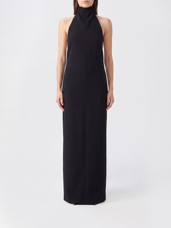 26FW 케이트 록산 하이넥 홀터 드레스 56504114 200 Black