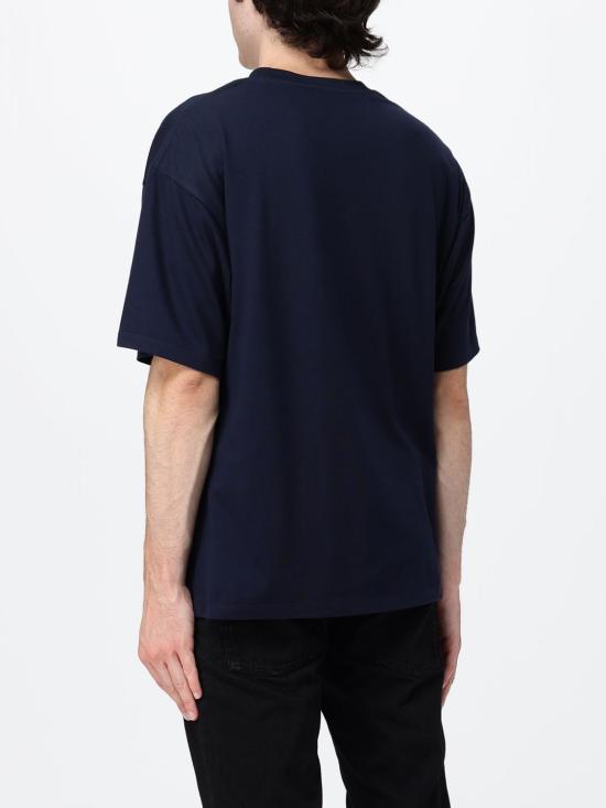 26FW 생로랑 반팔 티셔츠 798933Y37RY 4019 Navy - SAINT LAURENT