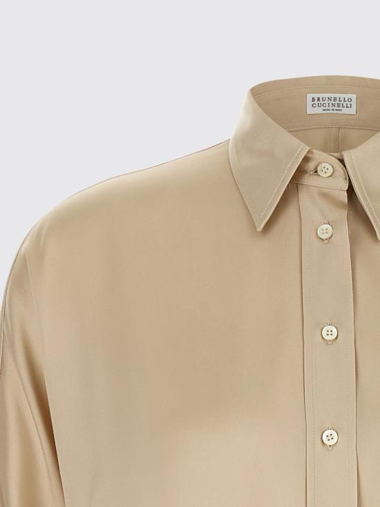 26SS 브루넬로 쿠치넬리 셔츠 M0C59MQ606 C9643 Beige - BRUNELLO CUCINELLI