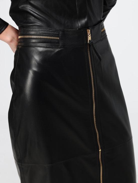 26FW 엘리자베타프랜치 미디 스커트 GP01Z66E2 110 Black - ELISABETTA FRANCHI