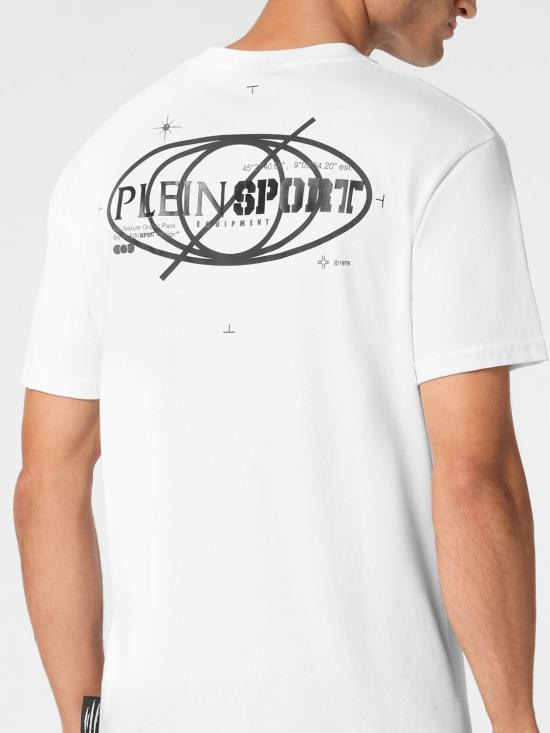 26SS 플레인스포츠 반팔 티셔츠 SAECMTK8012STE001N 01 White - PLEIN SPORT