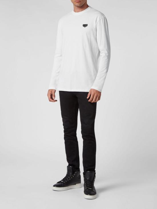 26SS 필립 플레인 긴팔 티셔츠 LABCMTK6059PJY002N 01 White - PHILIPP PLEIN