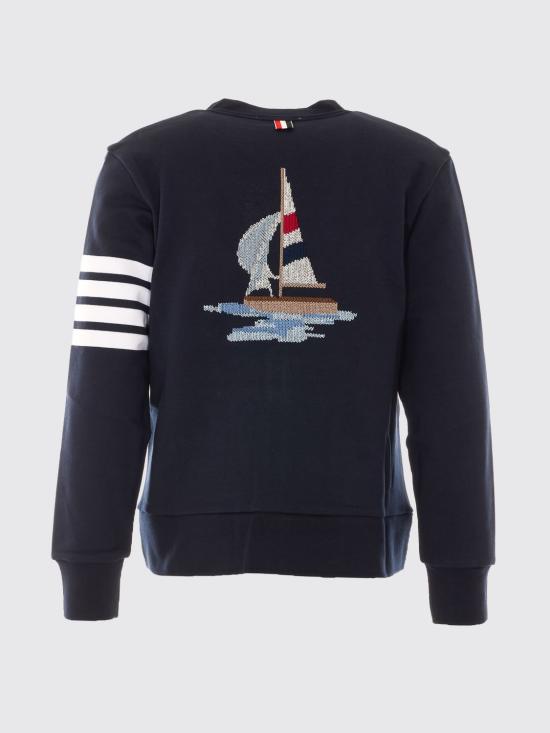 26FW 톰브라운 가디건 MJT582E00535 415 Navy - THOM BROWNE