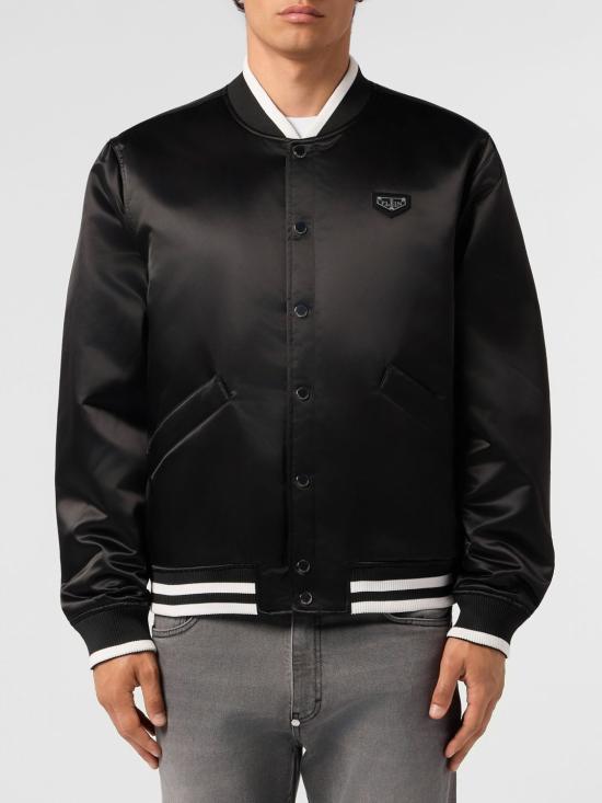 26SS 필립 플레인 봄버 자켓 UAFCMRB3165PTE003N 02 Black