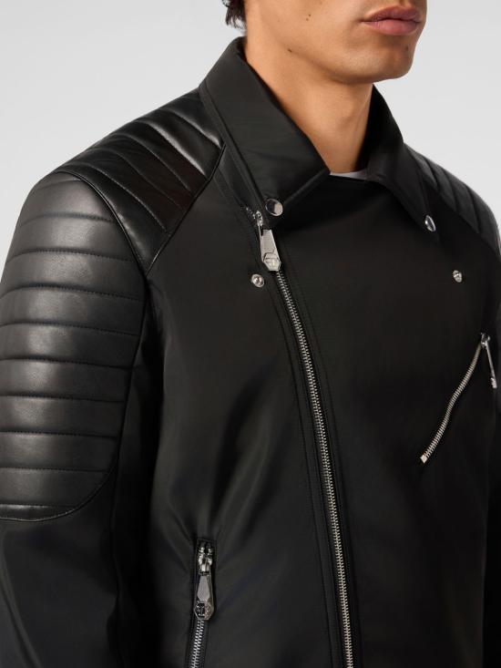 26SS 필립 플레인 바이커 자켓 UAFCMRB3161PNY011N 02 Black - PHILIPP PLEIN