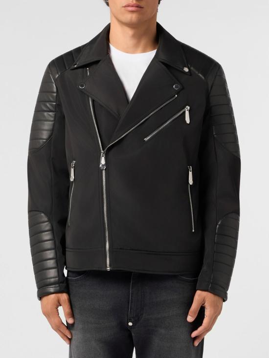 26SS 필립 플레인 바이커 자켓 UAFCMRB3161PNY011N 02 Black
