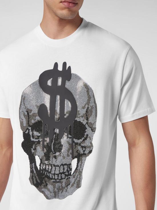 26SS 필립 플레인 반팔 티셔츠 LABCMTK5131PJY002N 01 White - PHILIPP PLEIN