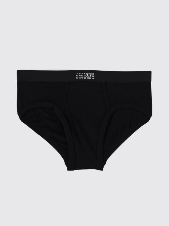 26SS MM6 메종마르지엘라 팬티 MJL610030 001 Black