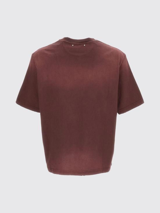 26FW 골든구스 반팔 티셔츠 GUP01873P00242040233 Wine - GOLDEN GOOSE