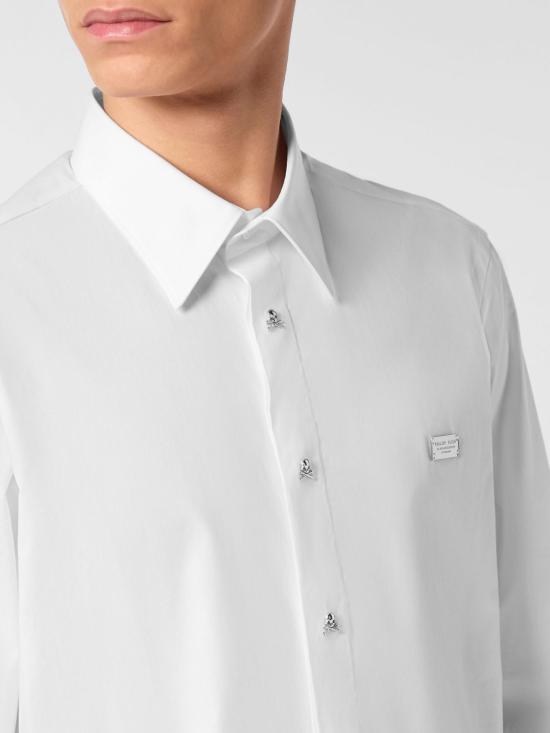 26SS 필립 플레인 긴팔 셔츠 FAECMRP2486PTE004N 01 White - PHILIPP PLEIN