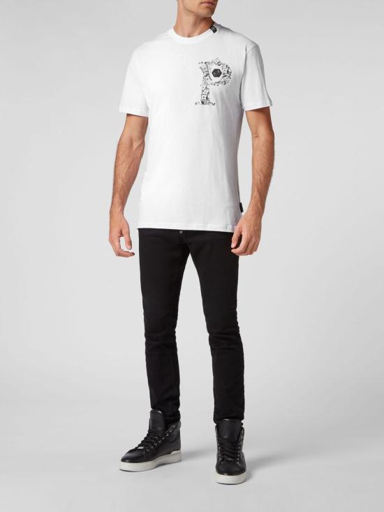 26SS 필립 플레인 반팔 티셔츠 LABCMTK5237PJY002N 01 White - PHILIPP PLEIN