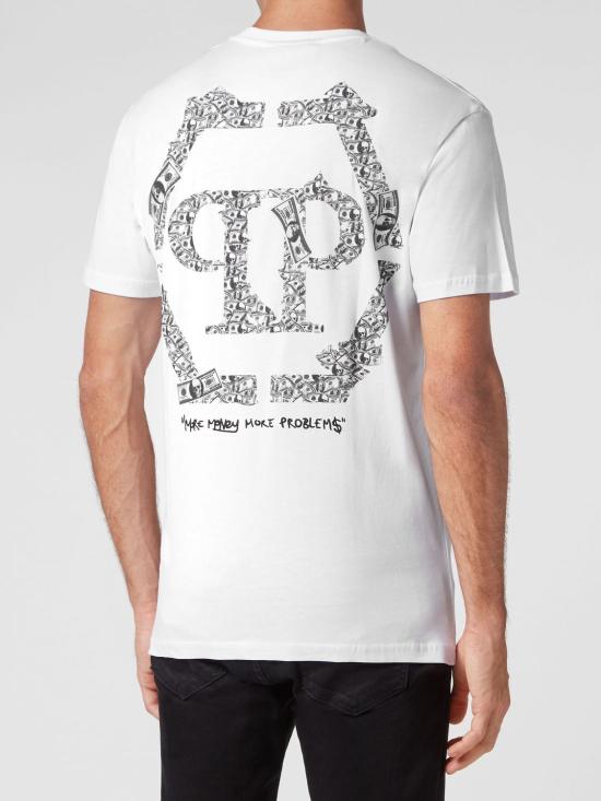 26SS 필립 플레인 반팔 티셔츠 LABCMTK5237PJY002N 01 White - PHILIPP PLEIN