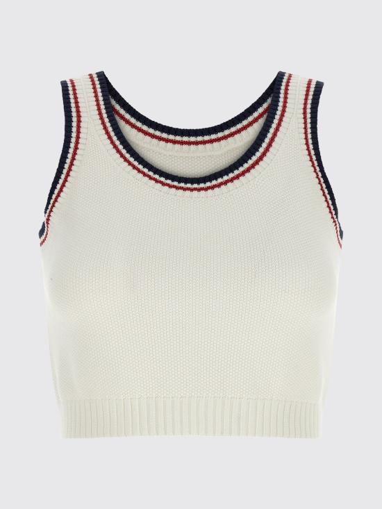 26SS 브루넬로 쿠치넬리 민소매 티셔츠 M19764500 CZ930 White - BRUNELLO CUCINELLI