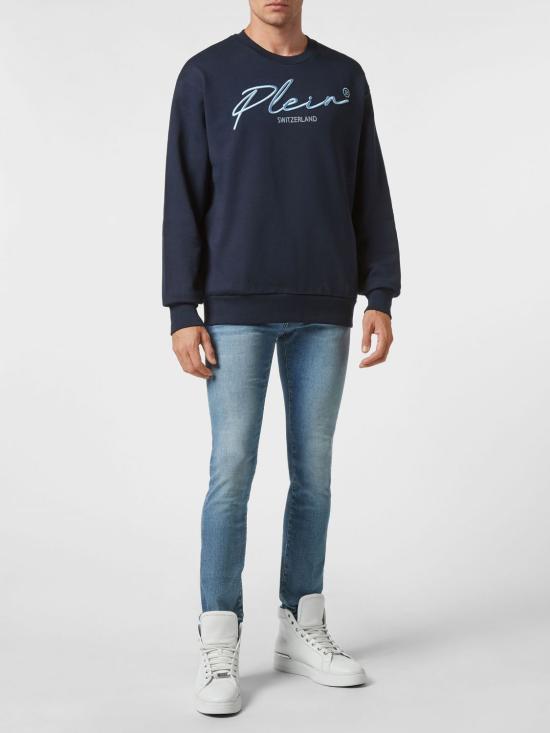 26SS 필립 플레인 긴팔 티셔츠 LABCMJO0776PJO002N 24 Blue - PHILIPP PLEIN
