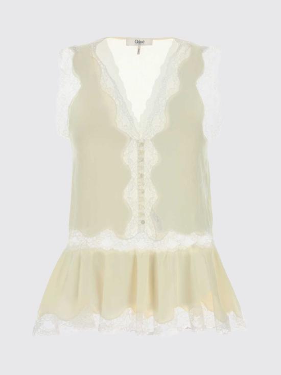 26SS 끌로에 민소매 티셔츠 CH26UHT93005 103 White - CHLOE