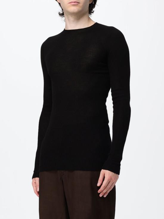 26FW 릭 오웬스 스웨터 RU02F4637RIBM 09 Black - RICK OWENS